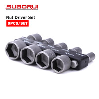 Kit de douilles à impact en acier industriel SUBORUI 5 mm-13 mm 1 pièce, personnalisable OEM, embout de perceuse magnétique pour réparation automobile