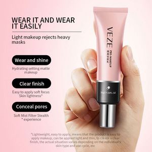 Crème de base de maquillage isolante VEZE OEM 30g, éclaircissante, écran solaire, imperméable, lissante pour la peau, avec votre logo - Product Image 5