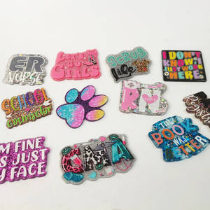 Porte-badge en acrylique personnalisé avec paillettes, <span class=keywords><strong>lettres</strong></span> médicales, pour étudiants, infirmières, personnel de soins, sans porte-badge - Product Image 4