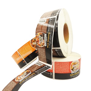 Wholesale transparent waterproof label sticker customized logo offer printing packaging labels