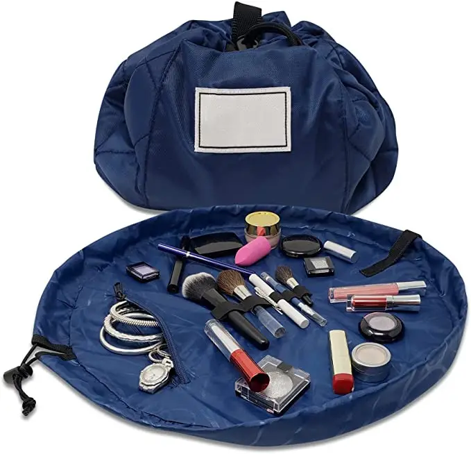 20 Years Factory High Quality Drawstring Makeup Organizer Cosmetic Bag Unicorn Polyester Zipper Jewelry Box Travel Organizer