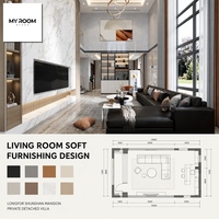 Services de Design d'Intérieur 3D pour Maisons Architecturales de Luxe Personnalisées, Résidence Artisanale, Détails en Cuir Faits Main, Entrepôt