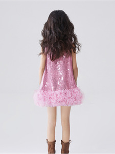 <span class=keywords><strong>Blusa</strong></span> y Falda <span class=keywords><strong>para</strong></span> Niñas - Verano Otoño - Nuevo Diseño - Vestido de Princesa Elegante de Seda con Lentejuelas - Vestido de Tul <span class=keywords><strong>para</strong></span> Niñas - Moderno - Product Image 5