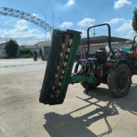 Tondeuse à gazon agricole montée sur tracteur AGL avec système de basculement et de déplacement latéral