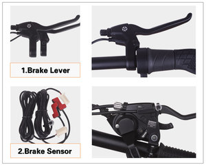 Kit de Conversión de Motor para Bicicleta Eléctrica, Neumático Grueso, 48v 1500w 2000w, Rueda Trasera/Delantera de 20'', 24'', 26'', Kit para Neumáticos Gruesos - Product Image 2