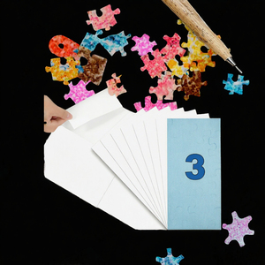 24 Hojas de Pegamento para Cubos Mágicos, Hojas Protectoras de 4 x 1000 Piezas |   Hojas de Pegatinas de Papel Fáciles de Despegar y Pegar, Pegatinas sin Residuos, Regalos - Product Image 2