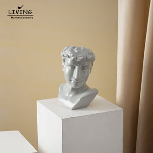 <span class=keywords><strong>Vase</strong></span> à fleurs <span class=keywords><strong>en</strong></span> céramique créative, style nordique et Morandi, pour Arrangement <span class=keywords><strong>de</strong></span> visage humain, Art abstrait, décoration <span class=keywords><strong>de</strong></span> maison moderne - Product Image 3