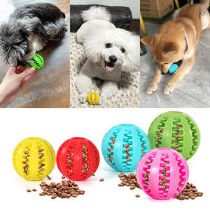Pet <b>Dog</b> <b>Toy</b> Interactive Durable <b>Soft</b> Rubber Balls for Small Large <b>Dogs</b> Puppy Cat Chew <b>Toys</b> Tooth Cleaning <b>Dog</b> Food Ball - Product Image 2