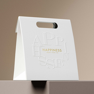 Túi giấy tùy chỉnh in logo quần áo sang trọng mua sắm túi giấy cửa hàng có thể tái chế túi quà tặng với chết cắt xử lý - Product Image 2