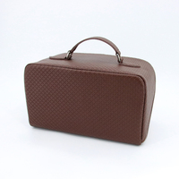 Pochette de toilette en cuir PU résistante à l'eau, sac de voyage, organiseur de produits de toilette, étui pour hommes et femmes, sac de toilette en cuir PU