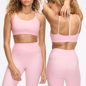 Tùy Chỉnh Của Phụ Nữ Màu Hồng Yoga Đặt Cao Eo Căng Vải Phù Hợp Với Activewear Đặt Thoải Mái Oeko Tex Tập Thể Dục Tập Thể Dục Phòng Tập Thể Dục Mặc - Product Image 1