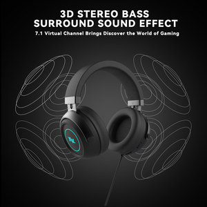 Casque de jeu RGB professionnel avec micro à réduction de bruit ENC, son surround 7.1, casque filaire <span class=keywords><strong>pour</strong></span> PC, PS4, <span class=keywords><strong>PS5</strong></span>, Xbox - Product Image 3