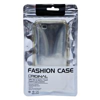 Sac d'emballage de détail personnalisé pour accessoires de coque de téléphone portable, sac en plastique transparent auto-scellant avec trou en haut