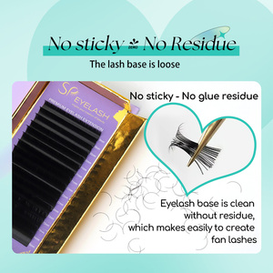 رموش SP بالجملة حجم الكاشير الداكن غير لامع أسود ناعم رموش لوازم كورية حرير المنك الفردية رموش وصلات رموش - Product Image 4