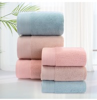 Customized White Colors Home Used Good Quality Cotton Hotel Bath Towel Sets Face Towel Sets 3pcs Towels Sets