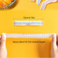500 couvre-aliments jetables élastiques transparents, couvre-bols extensibles pour la conservation des aliments en cuisine, protection contre la poussière