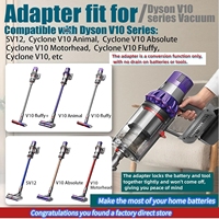 Pour Dyson V10 batterie SV12 Animal Absolute Motorhead Fluffy adaptateur d'aspirateur sans fil complet