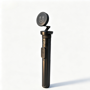 Trépied magnétique de 180 cm avec télécommande pour <span class=keywords><strong>iPhone</strong></span> 17/16/15 - Perche à <span class=keywords><strong>selfie</strong></span> pliable et flexible pour vlogging et diffusion en direct - Product Image 4