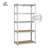 Étagères de stockage d'entrepôt durables, étagères métalliques, étagères de rangement en acier galvanisé pour la maison, étagères de magasin