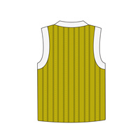 Gilet pull rayé rétro chic pour homme, style preppy, col en V, sans manches, tricoté, décontracté et polyvalent