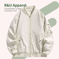 Blouson de baseball coupe-vent décontracté à fermeture éclair, couleur unie, personnalisé, pour hommes, vente en gros