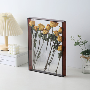 Khung Khung Ảnh Khung Trưng Bày Khung Gỗ Hai Mặt Thủy Tinh Tác Phẩm Nghệ Thuật Cổ Điển Ép Hoa OEM/ODM Quà Lưu Niệm - Product Image 6