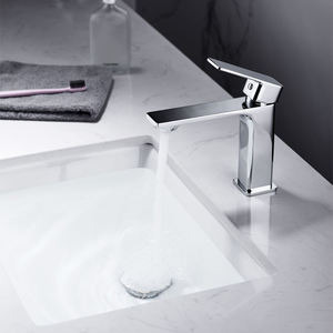 SANIPRO Moden, diseño Simple, mezclador de agua fría y caliente montado en cubierta, grifo de lavabo, grifos de baño de latón - Product Image 2