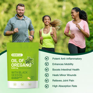 OEM 600mg d'huile d'origan Softgels 2 <span class=keywords><strong>1</strong></span> suppléments à base de plantes force carvacrol thymoquinone huile de graines noires supplément d'huile de graines noires - Product Image 4