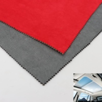 Tissu en daim laminé en mousse de haute qualité, doux pour la peau, pour les plafonds de voiture, les sièges et les coussins de canapé