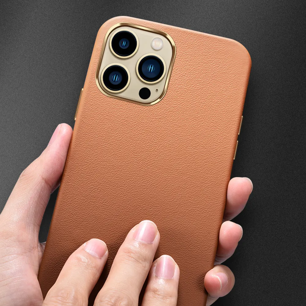 Logo personnalisé pour iPhone 11 12 13 14 pro max PU étui en cuir doux au toucher sensation cuir fait à la main housse de téléphone