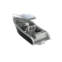 Bateau de pêche en alliage d'aluminium, Console centrale en alliage d'aluminium, approuvé CE, pour l'océan, modèle 2020, 6m