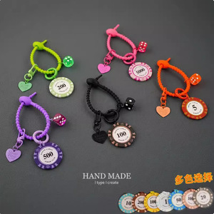 Lilangda cùng một con <span class=keywords><strong>chip</strong></span> Keychain Mặt dây chuyền cao cảm giác không có kiểm soát truy cập dễ thương phim hoạt hình PVC cho bạn gái món quà vài xe trang trí - Product Image 2