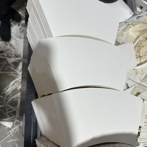 Không in chết cắt giấy trắng Quạt cốc 170gsm + 15 - Product Image 4