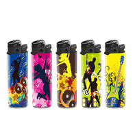 Logo personnalisé Briquet à gaz encendedores Cuisine feuerzeug Cricket vente en gros Briquet fournisseur Torche Bougie Briquet à silex jetable
