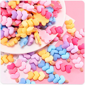 Bâtonnets décoratifs en forme de cœur, accessoires en plastique pour bricolage, fournitures faites à la main pour la Saint-Valentin - Product Image 3