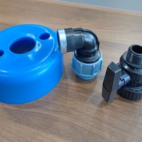 Bouchon de puits en PVC bleu, bouchon de tuyau fileté pour l'étanchéité des extrémités de la gaine de puits et la protection des forages, Schedule 80