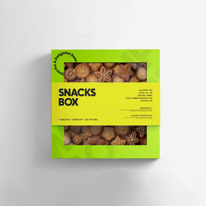 KinSun 环保定制硬质折叠邮寄盒 哑光/光面层压压花食品盒，适用于寿司、蛋糕、饼干 - Product Image 1