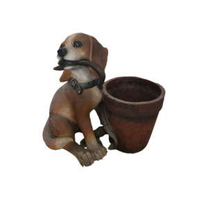 2024 vente chaude fournitures de <span class=keywords><strong>jardin</strong></span> de haute qualité en fibre de verre décoration extérieure style animal mignon Pot de fleur de <span class=keywords><strong>jardin</strong></span> - Product Image 5