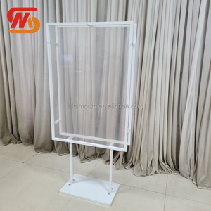 SMOOTH New Design Metal Welcome Background <b>Stand</b> White Welcome <b>Backdrop</b> for Wedding Party Home Decor - Product Image 4