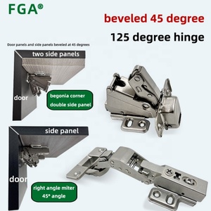 125 Degree Zinc Alloy <b>Cabinet</b> Hinge with 45 Degree Begonia Special Bevel Soft Close for Kitchen and Living Room <b>Corner</b> <b>Cabinets</b> - Product Image 6