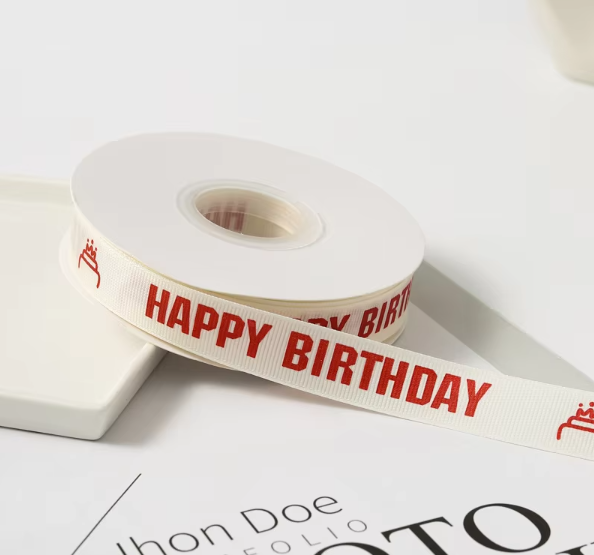 Happy birthday to you-White with Red