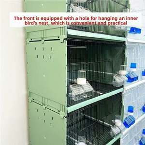 <span class=keywords><strong>Jaula</strong></span> Metálica Apilable <span class=keywords><strong>para</strong></span> Cría de Aves - <span class=keywords><strong>Jaula</strong></span> Grande y Resistente <span class=keywords><strong>para</strong></span> Loros con Bandejas Extraíbles, <span class=keywords><strong>Canarios</strong></span>, Agapornis - Product Image 6