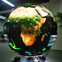 Pantalla LED esférica de forma irregular Pantalla de esfera personalizable Pared de video de bola para tiendas minoristas y centros comerciales