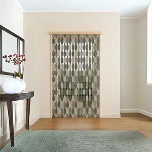 Tenda Zanzariera Melange 120x225 Cm in Polietilene Colore Marrone per Porte e Finestre - Product Image 5