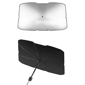 Pare-soleil d'été pour voiture avec protection solaire monobloc télescopique et pliable et thermo-isolante <span class=keywords><strong>Parasol</strong></span> pour voiture cool avec impression de logo personnalisable - Product Image 5