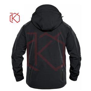 Vestes en molleton de coquille souple de grande taille pour hommes de vente chaude style imperméable respirant pour logo personnalisable d'hiver - Product Image 2