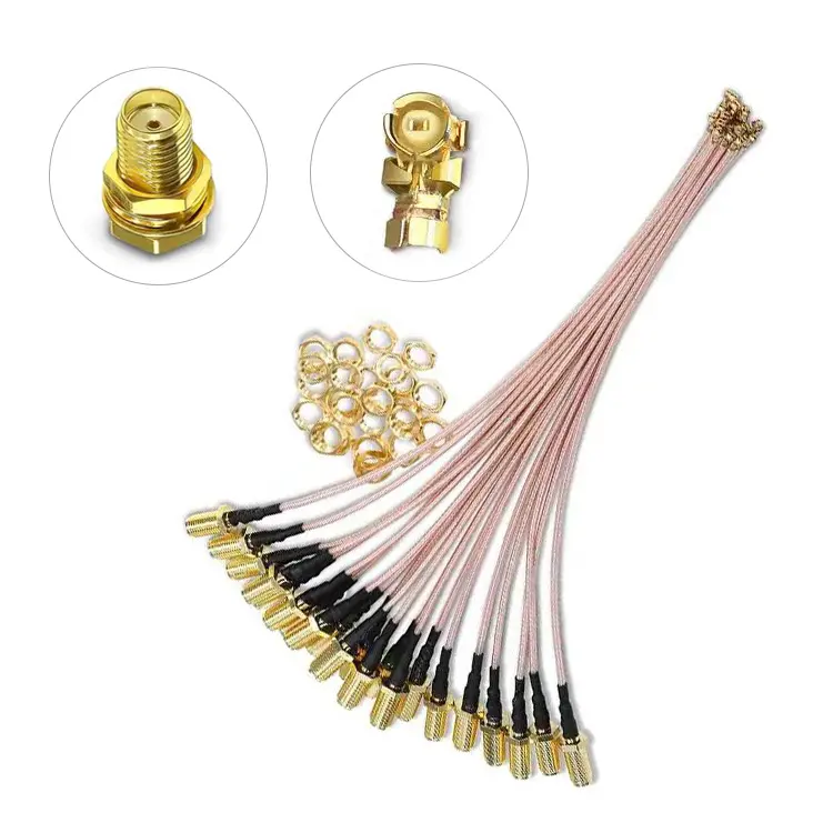 Ufl SMA Coax Cáp SMA nữ để U.FL IPX IPEX rg178 Pigtail Jumper Cáp rg316 RF Cáp