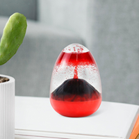 Oeuf volcanique liquide calmant jouet sablier jouet sensoriel liquide minuterie ornement pour étagère de bureau