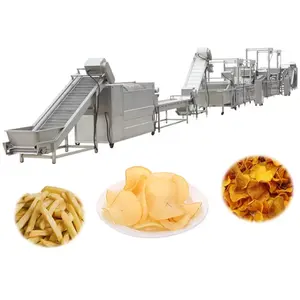 Automatic Sweet Potato Cassava Chips Flakes Making Processing Machine Production Line Price