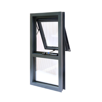 Ventana de Aluminio con Enrollador de Cadena As2047 de Australia, Ventana de Toldo Fija Comercial, Ventana de Toldo para Casa con Mosquitera